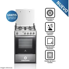 INDURAMA - Cocina Coruña 4 Hornillas Croma