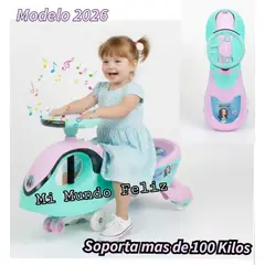 BABY HAPPY - Twiscar para Niños Musical con Luces Bluetooth Frozin