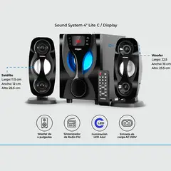 MICRONICS - PARLANTE SAVAGE MIC S7415BT FM USB
