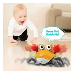 RYBIU IMPORT - Pack4 Muñeco Infantil de Cangrejo en Color Amarillo