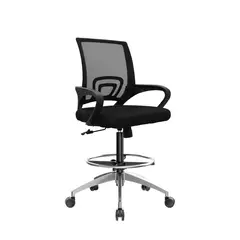 OFIDEAS - Silla Cajero Atlantis Be Negro Base Aluminio