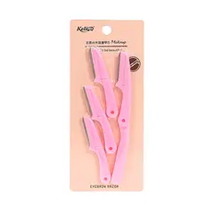 GENERICO - Perfiladores Desechables con Repuesto - Facial y de Cejas Rosado