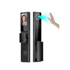 GENERICO - CERRADURA SMART CON 7 APERTURAS VIDEO PORTERO COLOR NEGRO