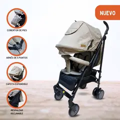 BABY HAPPY - Coche Deportivo Moisés para Bebé »EVO» Beige