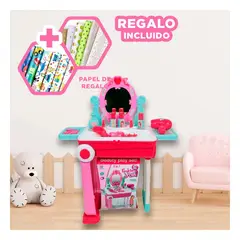 RYBIU IMPORT - Set Magnifico para Niñas en Color Rosado Y+Papel de Regalo