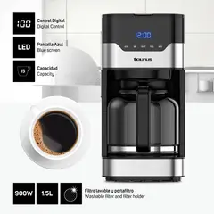 TAURUS - Cafetera Alba Digital de 1.5 litros , CAP 15 tazas