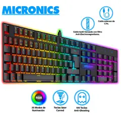MICRONICS - TECLADO MECÁNICO MIRAGE MIC GK1003