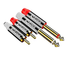 VENTION - Cable 5m 2-RCA 2-635mm TS Premium Audio PREMIUM Dual DJ
