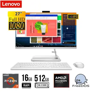 LENOVO - ALL IN ONE IdeaCentre 3 27" FHD Ryzen 7 7730U 16GB 512GB SSD FREEDOS
