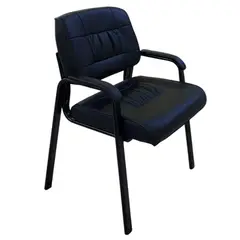 TEMEL - Silla Fija IM-LUKA Silla de visita color negro