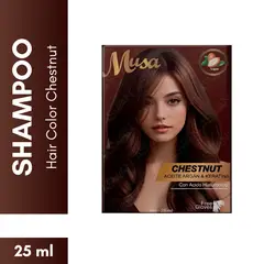 GENERICO - Shampoo Hair Color Chestnut 25 ml - MUSA