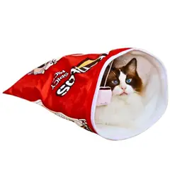 GENERICO - Saco de Dormir para Gatos con forma de Chips MODELO 2