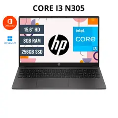 HP - LAPTOP 250 G10 15.6" LCD LED HD Core i3-N305 1.80/3.80GHz 8GB DDR4-3200MHz 256 GB