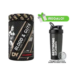 DORIAN YATES - PRE ENTRENO BLOOD AND GUTS 40 SERV STRAWBERRY + SHAKER