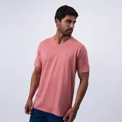 1921 - POLO EI25V-NECK P2 JERSEY - PALO ROSA