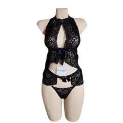 GENERICO - SEXY LENCERIA ELEGANTE CON ENCAJE NEGRO