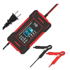 GENERICO - Cargador inteligente batería 12V 6A con reparación de pulsos LCD
