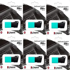 KINGSTON - MEMORIA USB EXODIA M 256GB TURQUESA KIT 6 UNIDADES