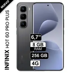 INFINIX - Celular HOT 60 PRO PLUS 8GB RAM 256GB Negro