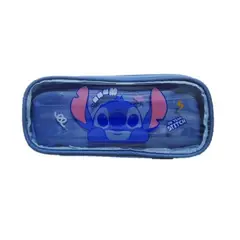 GENERICO - CARTUCHERA STITCH VARIOS COMPARTIMENTOS - AZUL