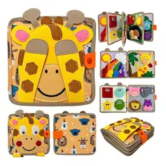 GENERICO - Juguete Libro de Estimulación para Niños Sensorial Jirafa