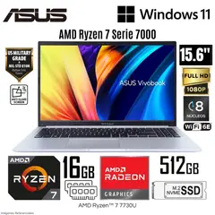 ASUS - Laptop Vivobook 15 M1502YA-NJ107 AMD Ryzen 7-7730U 16GB RAM 512GB SSD 15.6" FHD LED Backlit
