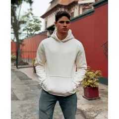 GENERICO - Polera Hombre Berlín con Capucha Cerrada de Algodón Franela