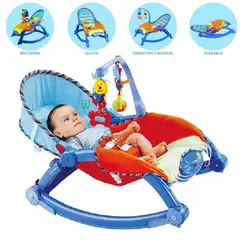 IDEAL BABY & KIDS - Mecedora para Bebes Musical y Vibrador Plegable Crece