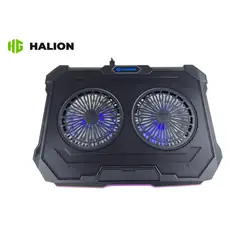 HALION - Cooler para Laptop CYBERCOOL HA-F8 LED RGB USB