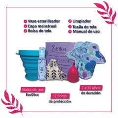 GENERICO - Kit Toalla y Copa Menstrual talla 1
