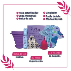 GENERICO - Kit Toalla y Copa Menstrual talla 2