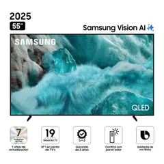 SAMSUNG - Televisor QLED 55 QN55Q7FAAGXPE 4K UHD Smart TV Q4 AI