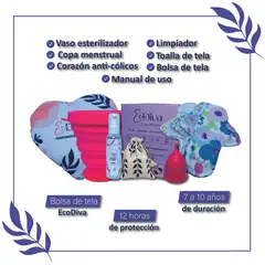 GENERICO - Kit Completo Copa Menstrual talla 0