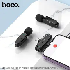 HOCO - Micrófono L15 Dual Mic Para Celular Tipo C Y Lightning