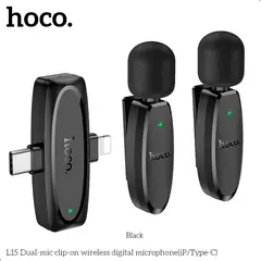 HOCO - Micrófono L15 Dual Mic Para Celular Lightning y Tipo C
