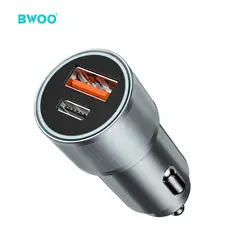 GENERICO - CARGADOR DE COCHE 38W SALIDA USB-A+PD CC 5 V-3,1 A,TIPO C BO-CC73 BWOO
