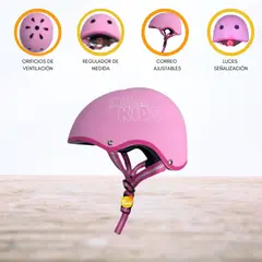 OLLIE - Casco Protector Para Niño »S KIDS» Pink