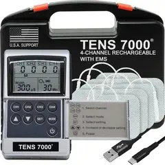 GENERICO - Tens 7000 Recargable 8 Electrodos Distribuidor Oficial