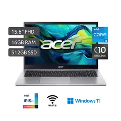 ACER - Laptop Aspire 156 - Intel Core i5 16GB RAM 512GB SSD Window