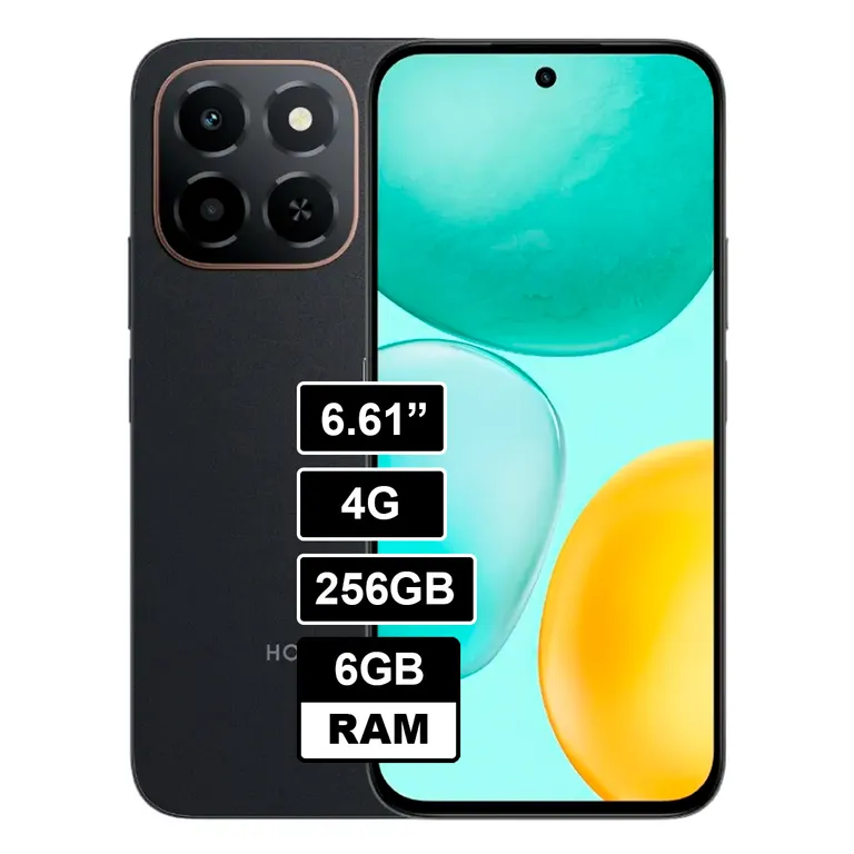 Celular X6C 256GB 6GB RAM Negro