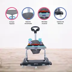BAMBINO - Andador Mecedora 4 en 1 «BAMBINO X5» Gray