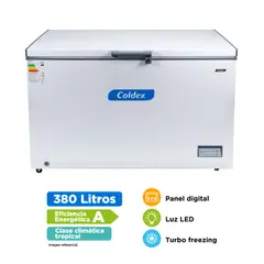 COLDEX - Congeladora 251LT CH40PLUS blanco
