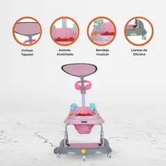 BAMBINO - Andador Mecedora 4 en 1 «BAMBINO X5» Pink