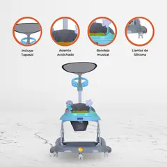 BAMBINO - Andador Mecedora 4 en 1 «BAMBINO X5» Green/Gray