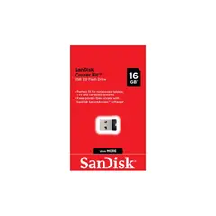 SANDISK - Memoria Flash USB Cruzer Fit, 16GB, USB 2.0 - SDCZ33-016G-G35