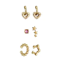 CYZONE - Estuche de aretes Precious Hearts x 5