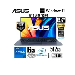 ASUS - VIVOBOOK X1502ZA-EJ2466W INTEL COREI7-12700H 16GB 512SSD 15.6 FHD WIN 11