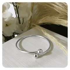 GENERICO - Pulsera Brazalete Para Mujer Bombita Pequeña Joya Plata 950