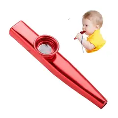 GENERICO - Kazoo Musical Metálico Portátil - Rojo