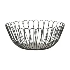 PIA COPELLO STORE - Cesta de Frutas forma Curva - Negro